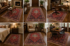 Natural Wool Old Oriental Rugs hand Woven knotted Size Approximately 4 4     6 9 