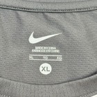 Nike Court Tennis Shirt Mens Xl Gray Pink Striped Nadal Federrer Short Sleeve