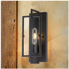 Home Decorators Kenton 4 75 In  1-light Bronze Wall Sconce W  Cage Frame Detail