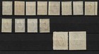 Latvia  Russia 1919  West Army  Bermont Overp  Full Set Mi 23-35  Sc 2n23-2n35