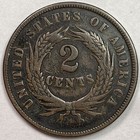 1864 Two Cent Piece Very Fine Vf Coin  20132