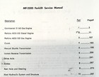 Massey Ferguson 2500 Forklift Service Manual Shop Repair Workshop Book Mf
