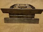 Antique Heavy Metal Santa Claus Chocolate Mold Pair