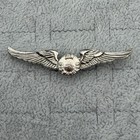 Vintage 1950s Air Stewardess Airlines Metal Wings Pin Pinback  65575