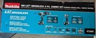 Makita Xt288t 18v Lxt   Li-ion Brushless Combo Kit W 2 X 5 0ah Batt   Charger 