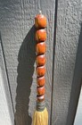 Handmade Vintage Turned Wood Handle Primitive Rustic Hearth Whisk Broom 31 