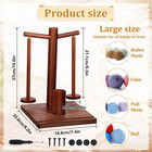 Wooden Yarn Holder For Crocheting   Knitting Upgraded Magnetic Rotating Yarn Spi