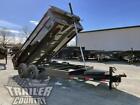 New 7 X 16 14k Telescopic Hoist Power Hydraulic Dump Trailer Equipment Hauler