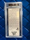 2015 Mlb All-star Game Full Ticket Psa 7 Nm  Mike Trout Mvp  Rare  Low Pop   