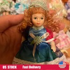 1pcs Dollhouse Miniatures Floral Dress Vintage Ceramic Dolls 1 12 Scale
