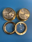 Vintage Brass Schatz West Germany 4 1 2    Ships Bell Clock   Barometer