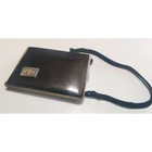 Vintage Art Deco Mondaine Black Enamel Compact Or Wristlet Purse Vanity