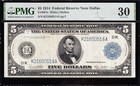 Awesome Crisp Choice Vf   1914  5 Dallas Frn Note  Pmg 30  Free Ship  50514a