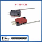 10 Pcs Micro Limit Switch Spdt Snap Action Long Straight Hinge Lever Arm