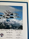 2009 Usaf Thunderbirds Team Photograph 16x20 Alaska Mountain Range 