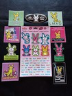 Jim Benton Happy Bunny Make A Phrase 65 Pcs Magnet Set   9 Free Stickers