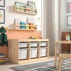 Ikea Trofast Storage Combination With Boxes  Light White Stained Pine white New