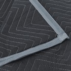 12 Moving Blanket Furniture Pads - Ultra Thick Pro - 40  X 72  Black