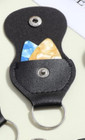 Black Leather Keychain Pick Holder Free Shipping 