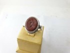 Intaglio Silver 925 Seal Ring Ancient -vintage-antique Roman Rare Natural Jasper