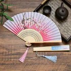 Vintage Style Silk Folding Fan Chinese Japanese Pattern Art Craft Gift Hand Fan