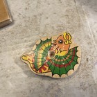 Vintage Wood Peg Puzzle Sea Creatures 1986 Ocean 