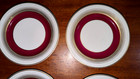 Vintage Warwick 107-- 4 Bread Plates 6 1 4   Beautiful Design And Color