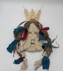Vtg Mixed Media Folk Art Wall Mask Shaman Tribal Bohemian Decor 31  Named Willie
