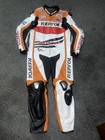 New Honda Repsol  Motorbike Motorcycle Leather Racing Suit One Piece Suit Cow