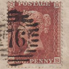 Ab22_04 Gb Qv 1855 1d Red-brown Plate 2 Sg26-c5 1  Gb Fu On London Entire