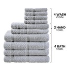 Mainstays 10 Piece Towel Set With Upgraded Softness   Durability  Grey