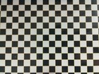 Dollhouse Miniature Tile Flooring Black   White Checked Squares 1 12 Scale Floor