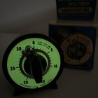 M h  Rhodes Darkroom Timer 30 Min Glow Dial Mechanical Vtg Usa Photo Luminescent