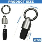 2pcs Car Key Chain Clip Leather Keychain Key Fob Keychain Key Chain Rings For   