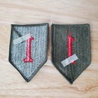 1st Infantry Division Us Army Shoulder Patch Insignia Lot Of 2