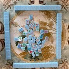 American Mahjong Game Set  160 Tiles Blue Mah Jong Tiles  Free Storage Bag