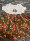 Handmade Toddler Girl   s Thanksgiving Dress Size 12 Months New Turkeys Pumpkins