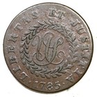 1785 4-d R-5 Nova Constellatio Colonial Copper Coin