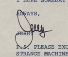 Jerry Lewis - Typed Letter Signed 06 16 1974