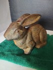 Antique Cast Iron  Double-sided Bunny Rabbit Doorstop   Garden Decoration  Cute