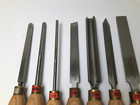 Robert Sorby  Set Of Six  7  Pieces  Large Wood Turning Tools Chisel Set