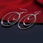 High Quality 925 Sterling Silver Earrings Fashion Jewelry Elegant Women 
