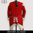 Men s British 40th Regt Red Wool Coat   Vest   Napoleonic Grenadier Jacket