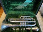 Antique C g  Conn Silver Cornet Gold Splash Bell Elkhart In C 1911-1912 