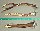 3  Arizona Manzanita Handmade Bird Perches W  Mounting Hardware  2 Small 1 Med