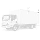 Box Truck enclosed Trailer 2 Bar White Side Mount Ladder Roof Rack 73 -81  High