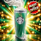 2017 Starbucks Emerald Green 16 Oz Acrylic Travel Tumbler Cold Cup New Sealed