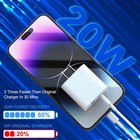20w Dual Usb Type-c Wall Adapter Us Fast Charger Pd Power For Iphone android Lot