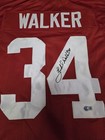 Herschel Walker Signed Xl Red Jersey Beckett Auto Georgia Bulldogs Football 