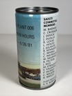 American Can Company Lemoyne Pa Plant 006 Million Man Hours 79-81 Can Bank